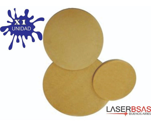 Laser Buenos Aires Circulo De Fibrofacil 25cm Diámetro Mdf Pack X 1 En 9mm 0