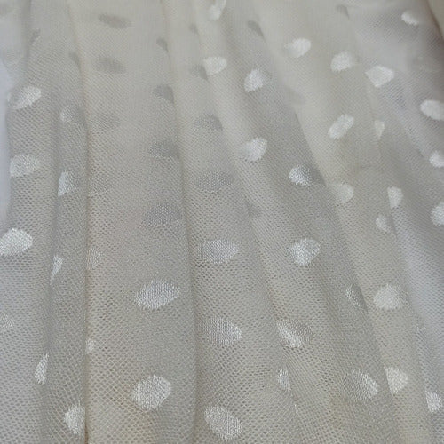 Elasticated Polka Dot Microtulle Fabric 1.50m Width - Per Meter 20