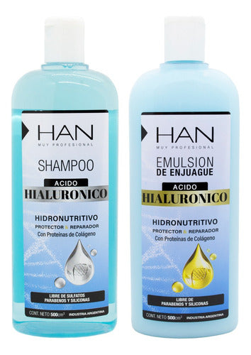 Han Kit Acido Hialuronico Shampoo + Enjuague Reparador Local 0