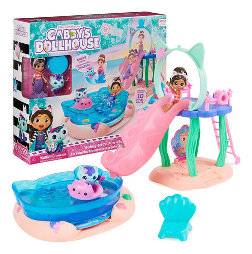 Juego De Piscina Gabby Y Mer-cat, Cola De Sirena Para Niñas 0