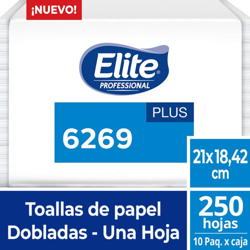 Toalla Papel Blanca Intercalada De Mano Elite 6269 2500 Unid 1