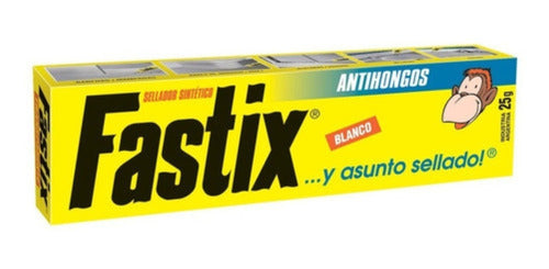 Adhesivo Pegamento Fastix Antihongos 25grs Blanco Multiuso 0