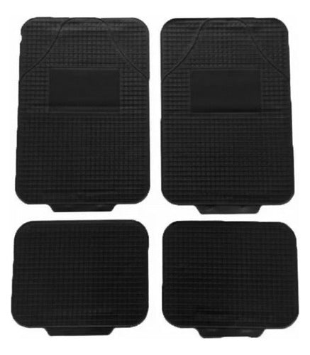 Max Tuning Reflective Rubber Steering Wheel Cover 38cm + Floor Mat Cover 2