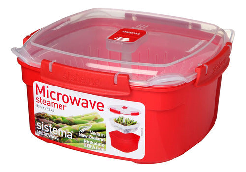 Sistema Microwave Steamer Random Colors 83.5oz 0