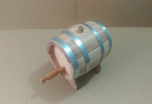 Barril Madeira De Jequitibá Rosa Para Cachaça - 1 Litro 3