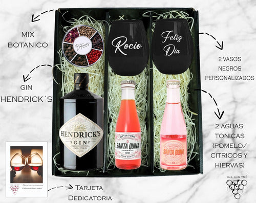 Hendrick's Gin Box + Botanicals + 2 Tonics + 2 Engraved Glasses 1