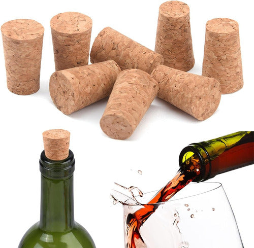 Cork Stoppers for Bottles 3/4 Cone Shape x 100 Units 0