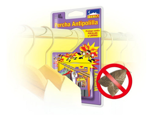 Percha Antipolillas Para Placard Aroma Lavanda Iberia 40g 1