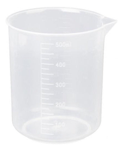 Vaso De Precipitado 500ml Graduado Plástico Polipropileno Pp 0