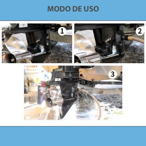 Orejera Lava Motor Rectangular Para Motor Fuera De Borda 6