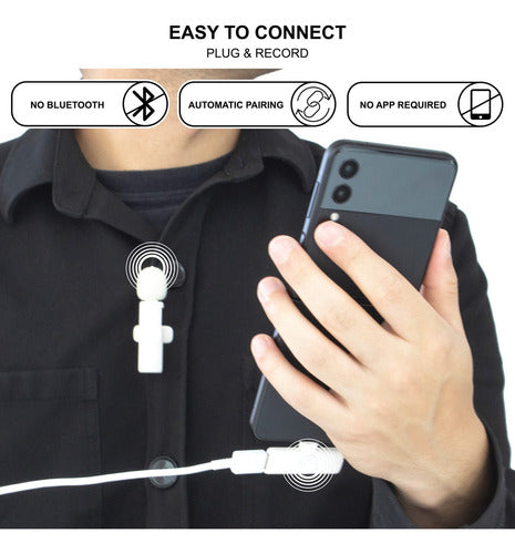 Mana Wireless Lavalier Microphone Kit for Android USB-C 2