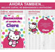 Kit Imprimible Editable Hello Kitty, Candy Bar, Golosinas 2