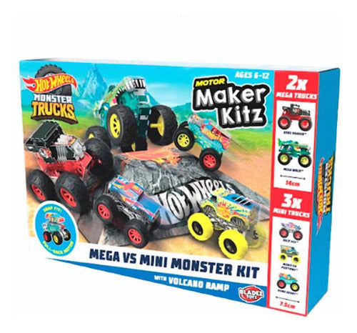 Hot Wheels Mega Vs Mini Monster Kit Pull Back 0