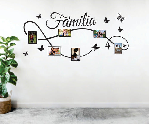 Decorative Wall Decals Family Quotes Photo Frame 0