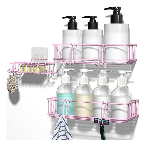 Tonlea Shower Caddy, Organizador De Ducha Para Baño, 3-pack 0