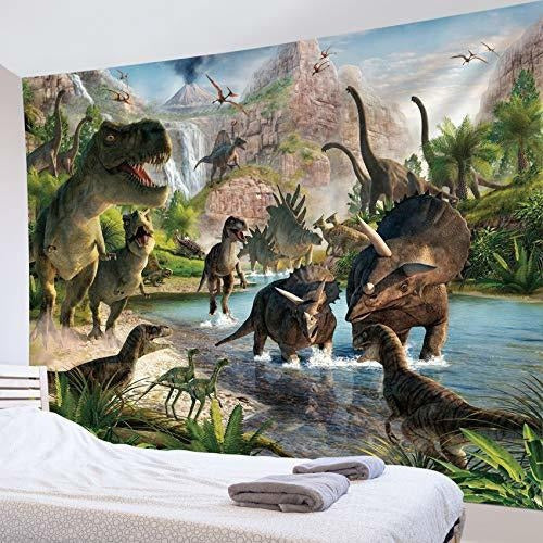 Hvest Jurassic Dinosaur Wilderness Ancient Predator Tapestry 1