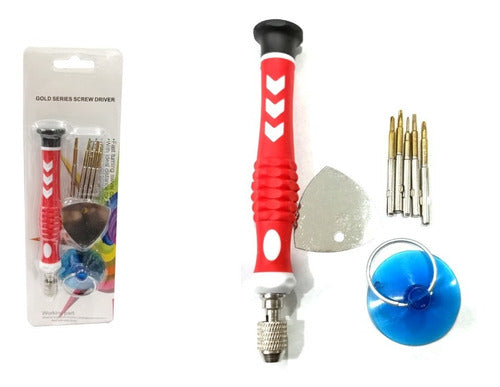 Kit Destornilladores 5 En 1 Gold Serie Screwdriver P/celular 0