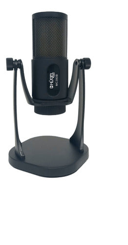 Hügel USB RGB Condenser Microphone with Circular Stand 2