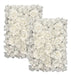 Pack De 2 Paneles De Flores Artificiales Blanco De 60x40 Cm 0