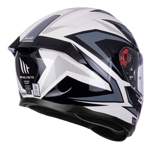 MT Helmets Stinger Hummer Integral Motorcycle Helmet - Stark Lycan Qualit 3