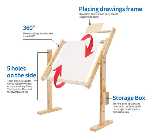 Awagas Adjustable Frame, 508 Cm X 40 Cm, 5 Height Levels 1