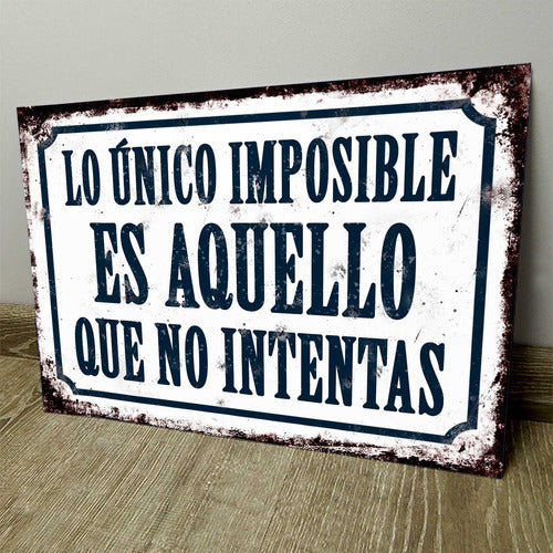 Chapa Retro Vintage Cartel Cuadro Decorativo Frases Cfb318 0