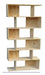 Solid Pine Wood Zig Zag 100 cm Bookshelf in Rosario 0