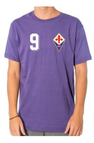 Fiorentina Batistuta Retro Cotton T-Shirts 0