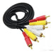 Seisa Cable RCA 3 X 3 Male Long 1.5 Mts 0