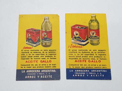 Antiguas Publicidades Royal Y Gallo Arroz 1950 Mag 58247 4