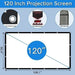 JWSIT 120 Inch 4K HD Portable Projector Screen 1