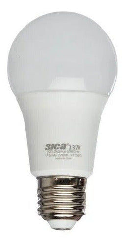 Sica Pack of 20 LED Light Bulbs 13W 12W Cool and Warm White 220V 1