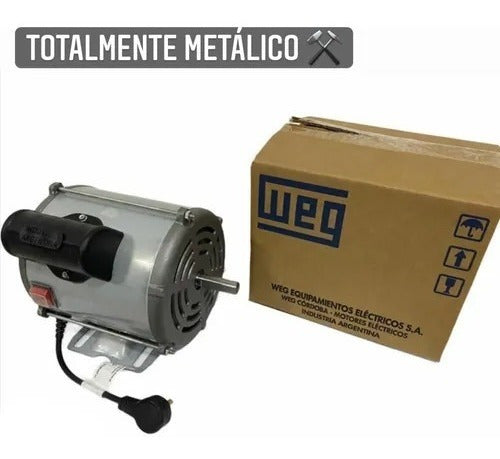 Weg Motor 3/4 Hp Para Hormigoneras Trompitos Mas Polea 6