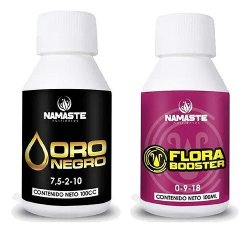 Combo Namaste Oro Negro Flora Booster 100ml Bases Vege Flora 0