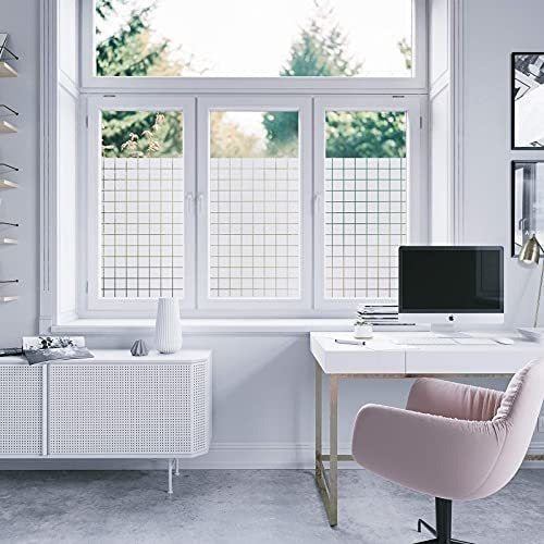 Viseeko Frosted Window Privacy Film Squares for Glass 0.44 x 2m 7