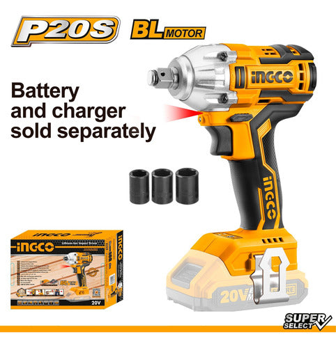 Ingco 20V Impact Wrench, No Battery, No Charger 1