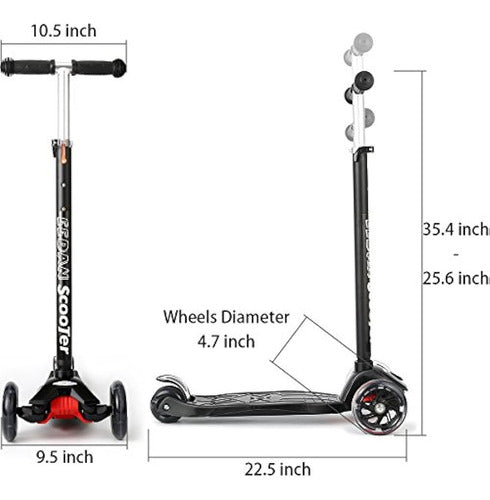 Scooter Para Niños - Eedan Patinete De 3 Ruedas Con Mango De 4