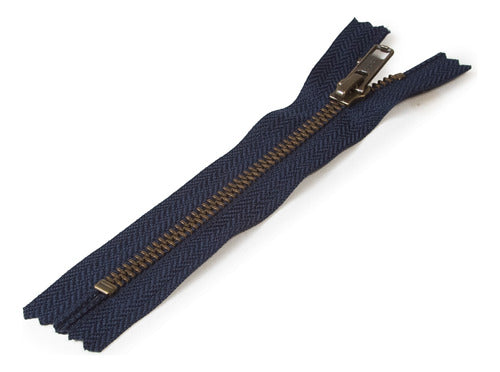 YKK 12cm Metal Fixed Chain Zippers - Pack of 1 0