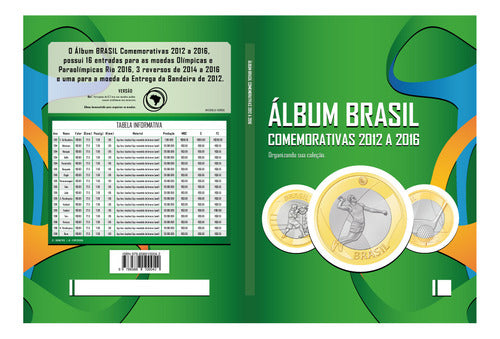 1 Álbum De Moedas Olímpicas Para Completar Rio 2016 6