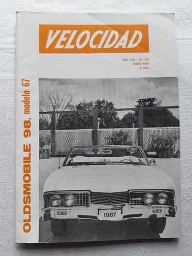 Revista Velocidad N° 196 Enero 1967 Salon Turin Oldsmobile 0