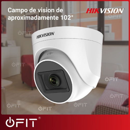 Cámara Seguridad Domo Hikvision Hd 720 2,8mm Interior 6