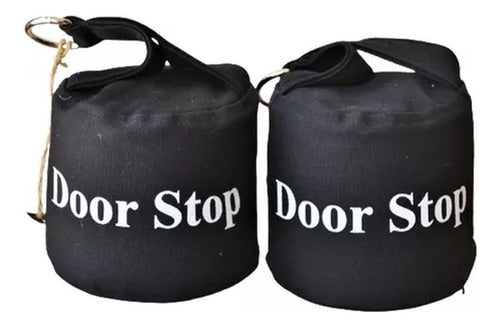 Luciano Dutari 2 Door Stop Bags with Sand - Black 0