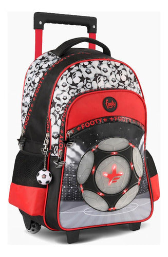 Footy Mochila Carro Champion 45cm Luz Led 18 Pulgadas 1