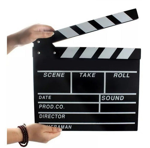 Movie Clapperboard Cinema Film Scene Slate Black Ohmyshop 0