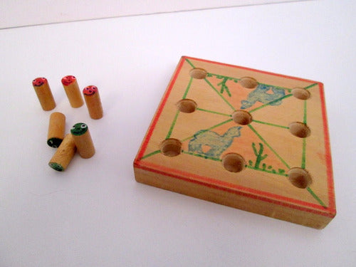 Juego Infantil Tateti Madera Artesanal Caritas Felices Boedo 3