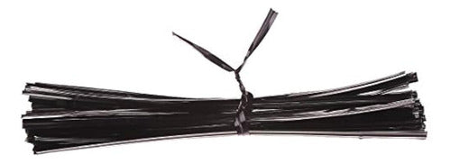 Ccinee 1000 Black Aluminum Foil Ties - Metal Ties 0