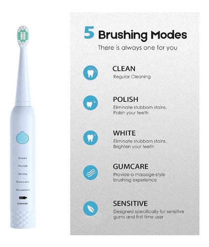 Generic Sonic Electric Toothbrush 4 Heads Rechargeable 3