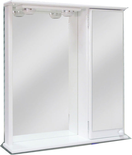 Ale-Myr Mirror Door Cabinet Excellent Lacquered 67x60x13 0