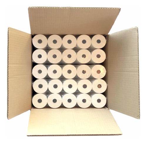 Seiton Thermal Paper Roll 80x60 for Fiscal Equipment - Pack of 50 Rolls 0