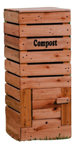 Kuku Pallet Compostera Caléndula Madera Urbana Balcón Compost Orgánico 0